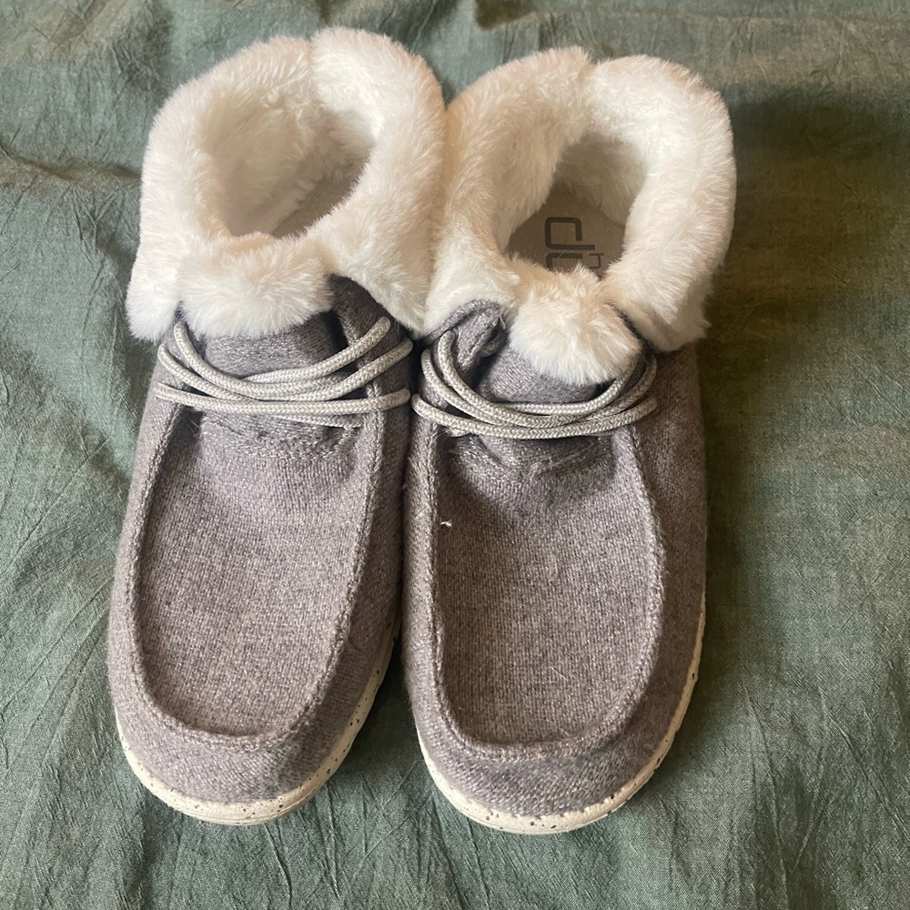 Womens HEYDUDE Faux-Fur Collection